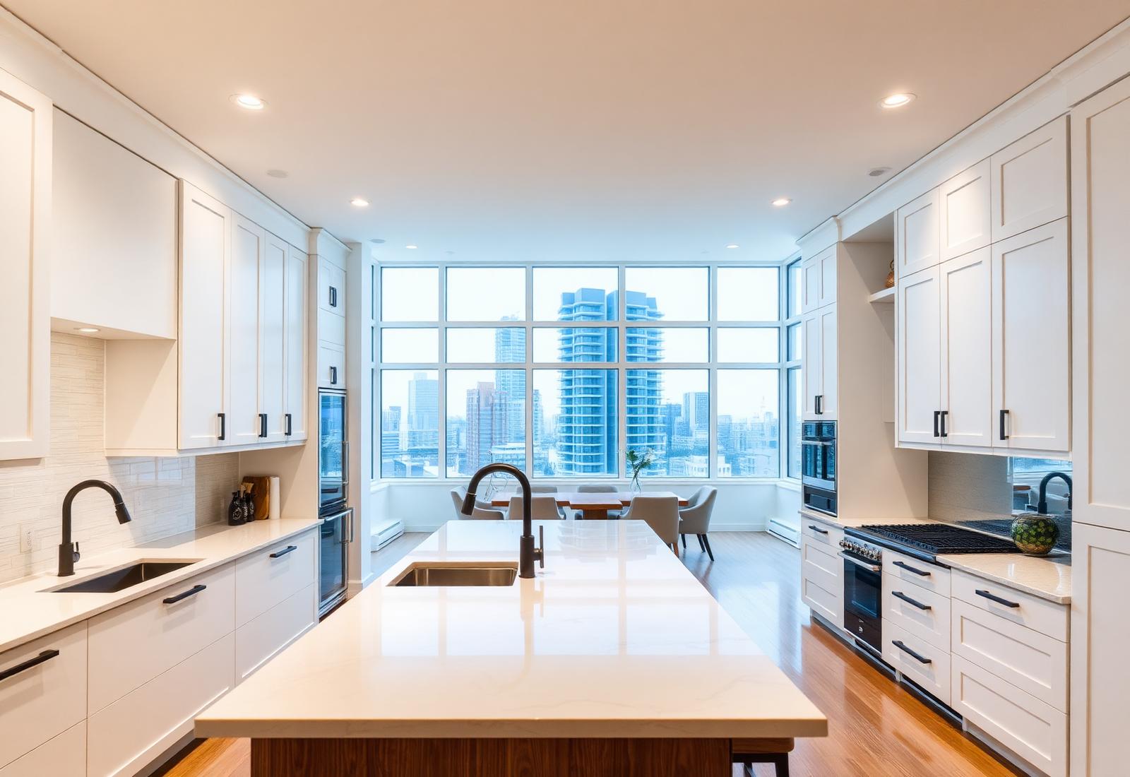 Newly renovated modern open-concept kitchen in a Toronto home
